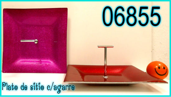 Imagen de PLATO DE SITIO CON AGARRE COLORES OFERTA 5.23